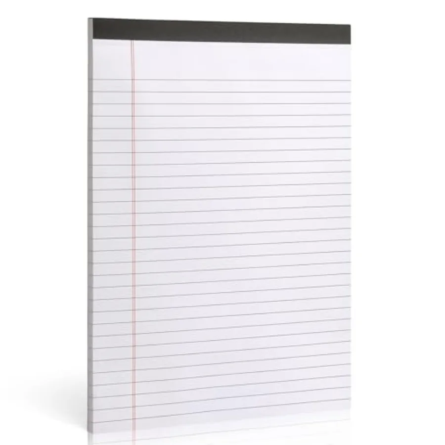 

Legal Pads 8.5 x 11 Inch Writing Notepad Lined Writing Pads for Work Office School 50 Sheets Per Pad A4 1 Pack