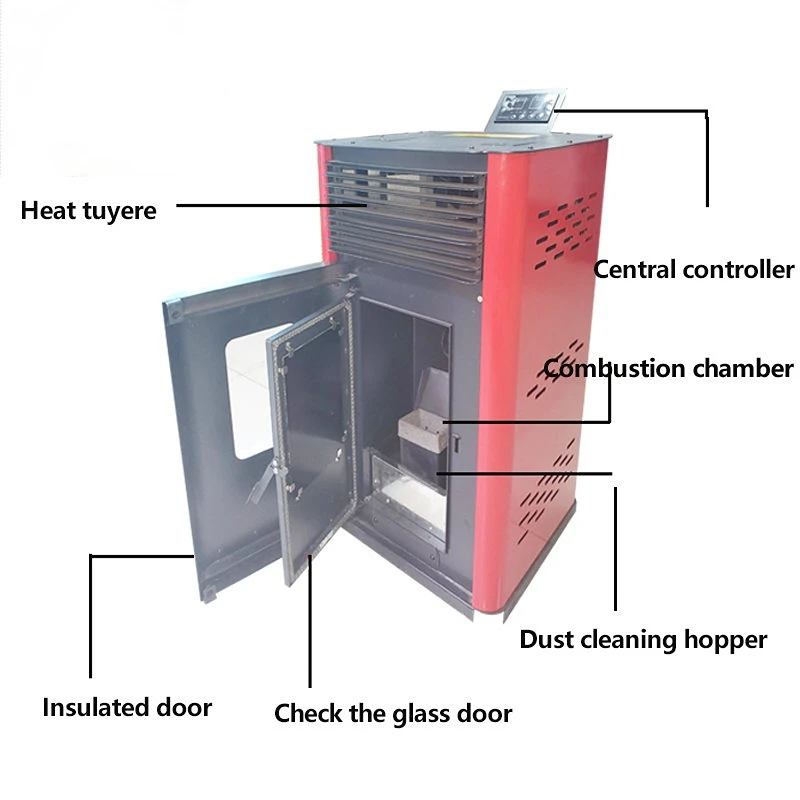 Made in China Komplett zubehör 7kw Herd Pellet/Feuer ofen Holz pellet Holzofen