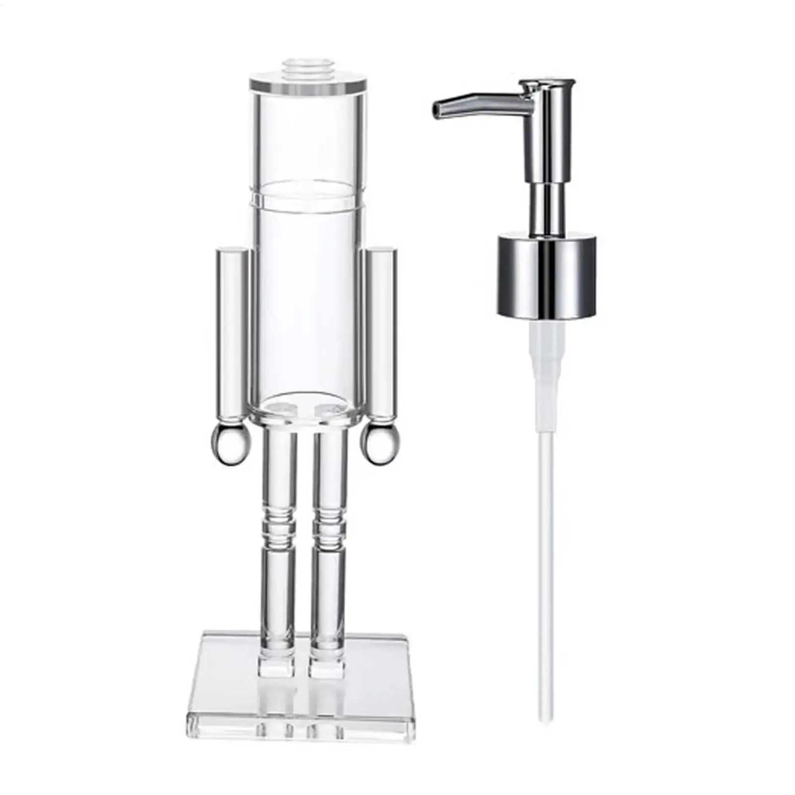 100/200ml Nutcracker Christmas Soap Dispenser, Refillable Hand Soap Bottle for Kitchen Bathroom, Holiday Decor Bottle for Home