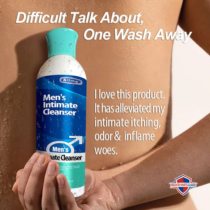 

Men's Intimate Care Liquid,Plant extracts Eliminates intimate odors, itching & inflammation Your daily intimate care companion