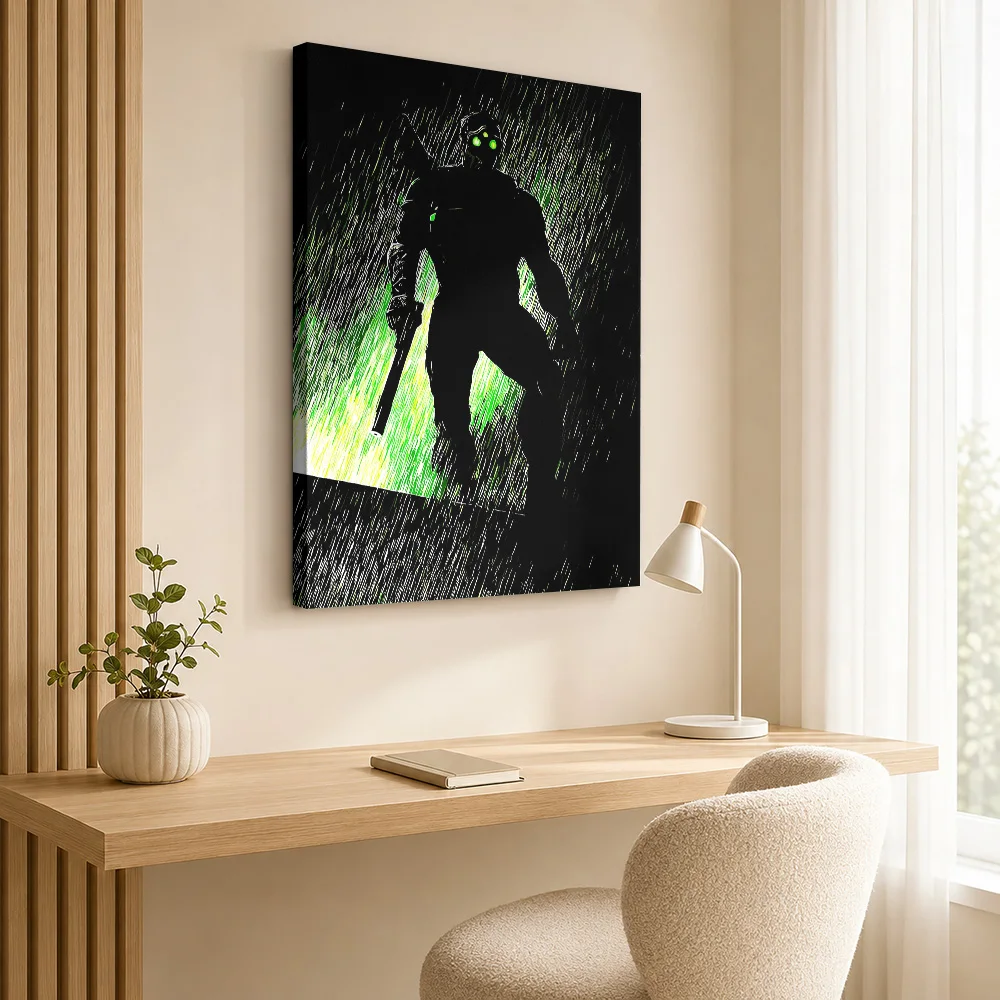 Sam Fisher in the Rain Canvas Poster Customized Gaming Anime Wall Paintings Decoration for Bedroom Ready to Hang Gift for Fans