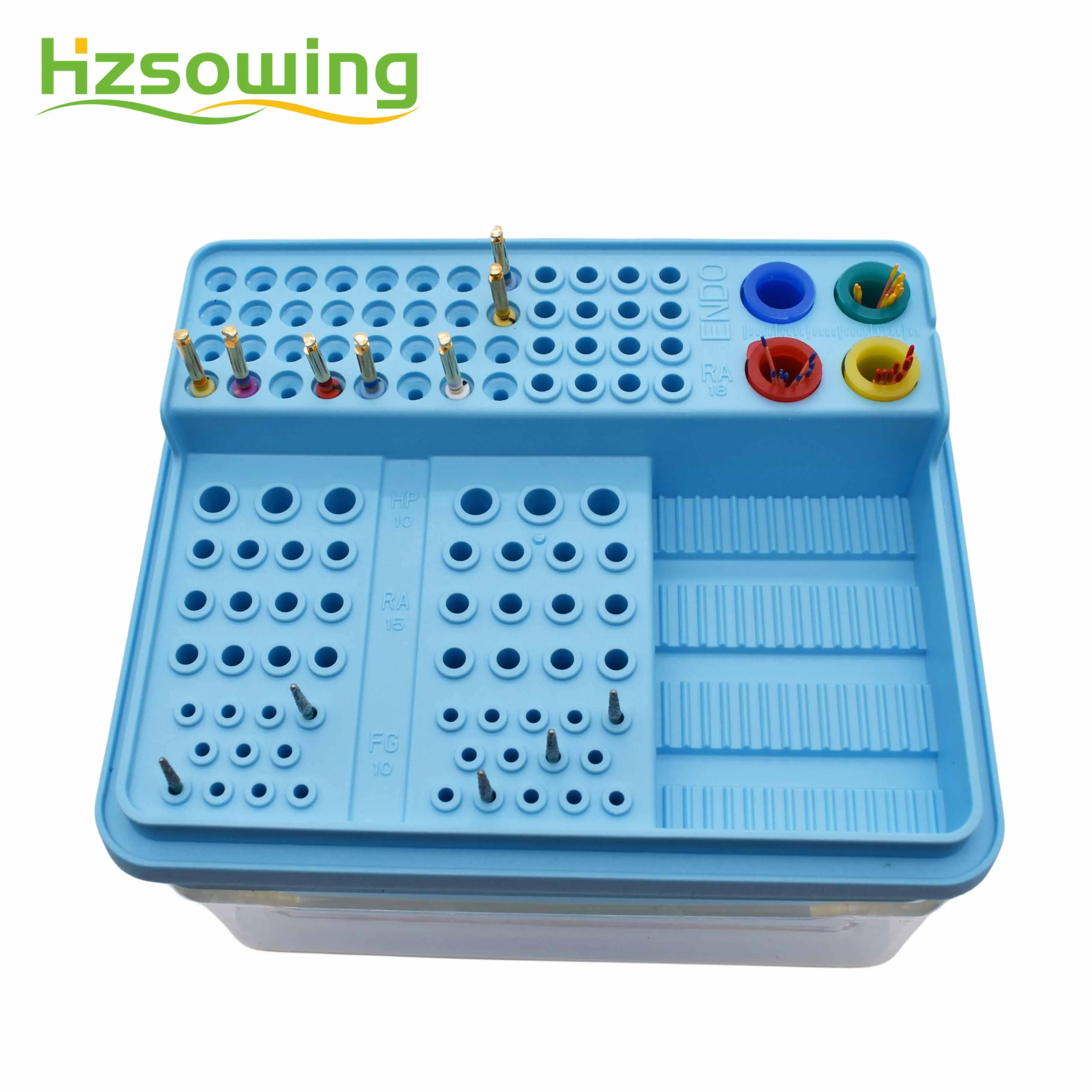 Autoclave Endo Files Box Dentist Materials Burs Holder Dentistry Tools Plastic Box Sterilization Box Multi Function Tools