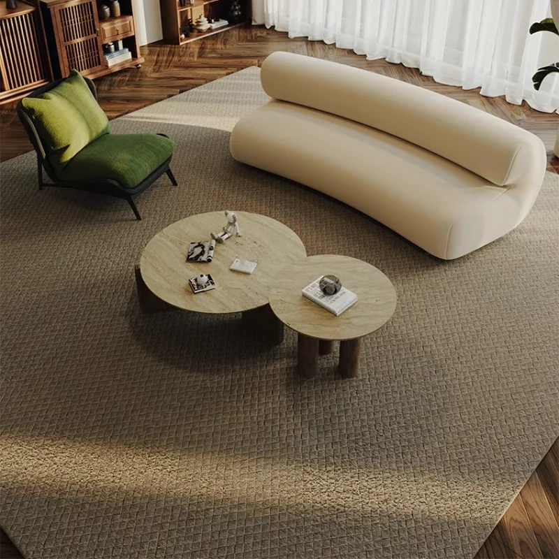 

Retro curved sofa small apartment office clothing store