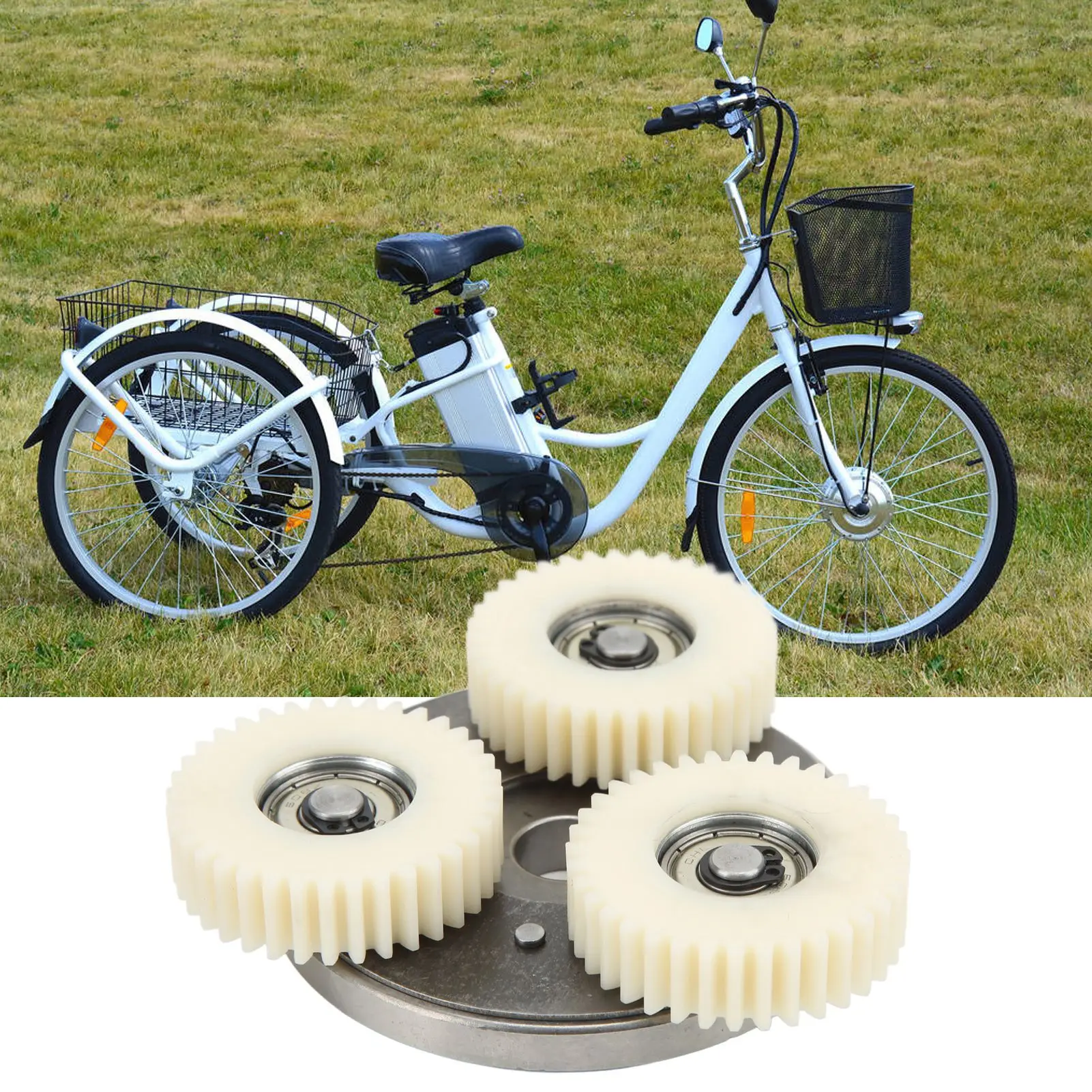 E Bike Motor Gear Clutch Kit 36T Planetary Nylon Gears for Bafang Electric Bicycle 500W‑750W Bicycle Modification Accessories