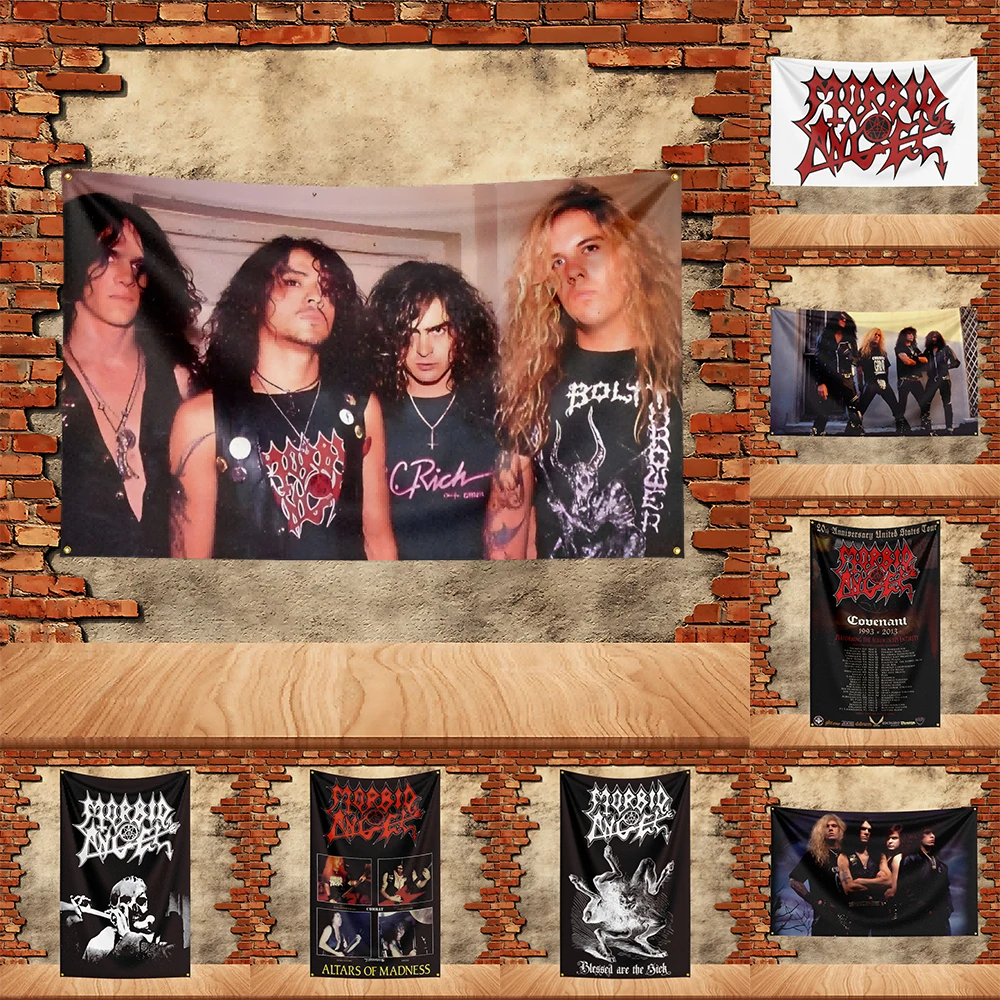

90X150ft Morbid Angel Band Party Flag Polyester Printed Flag Banner Tapestry for Garden Garage Decoration Concert Flag