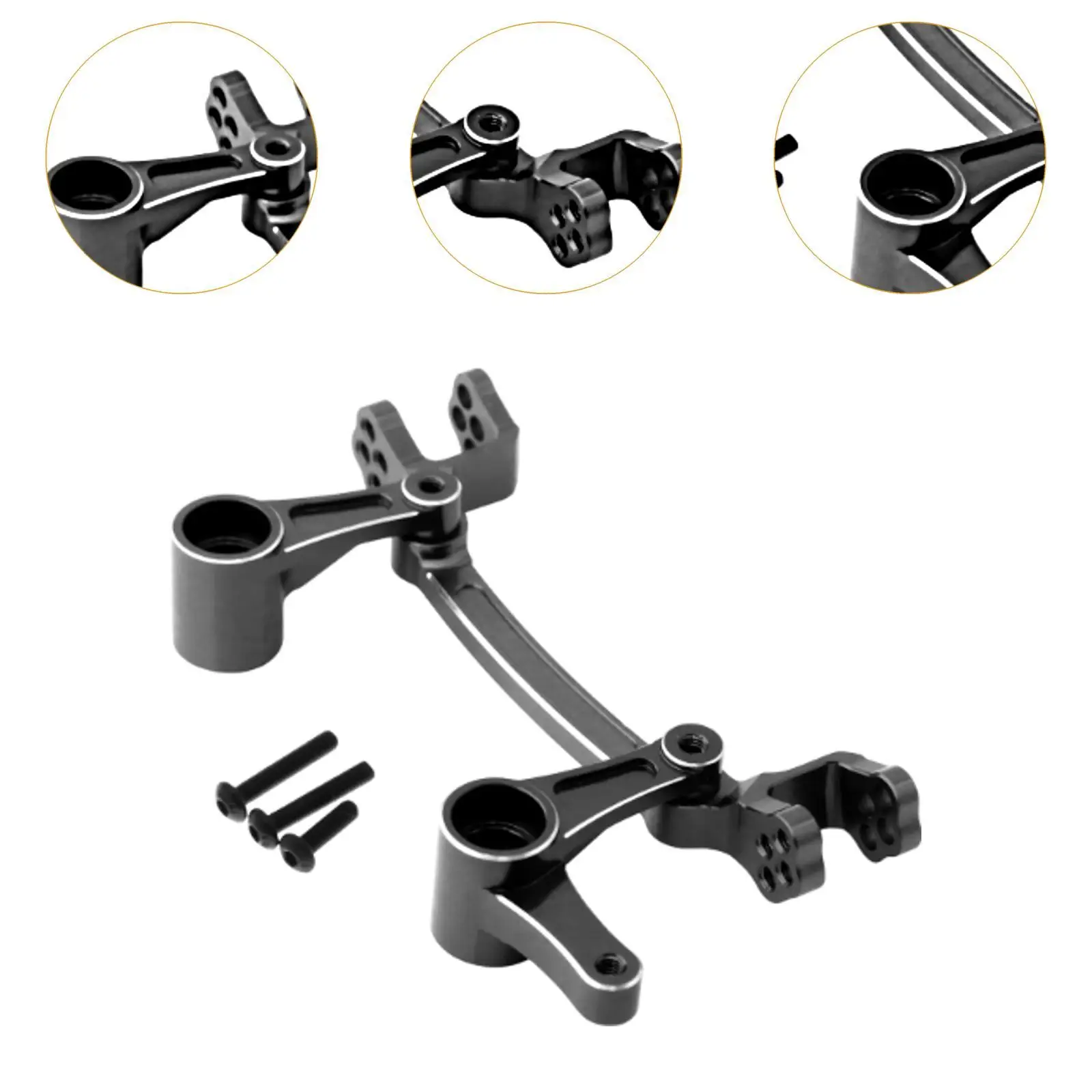 Steering Group Assembly Grab Bar Tail Armrest Seat Side Hand Rail Motorcycle Aluminum Alloy RC Car Model Car Accessories Parts