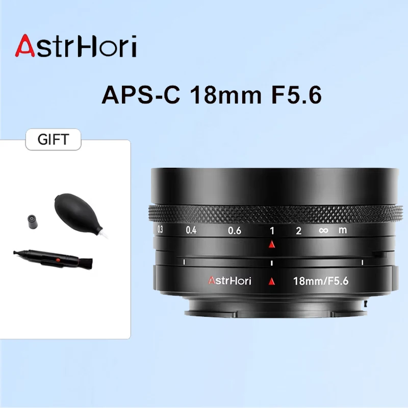 AstrHori 18mm F5.6 APS-C Ultra-wide Angle Tilt Shift Prime Camera Lens for Sony E Nikon Z Panasonic L Fuji XF Mirrorless Cameras