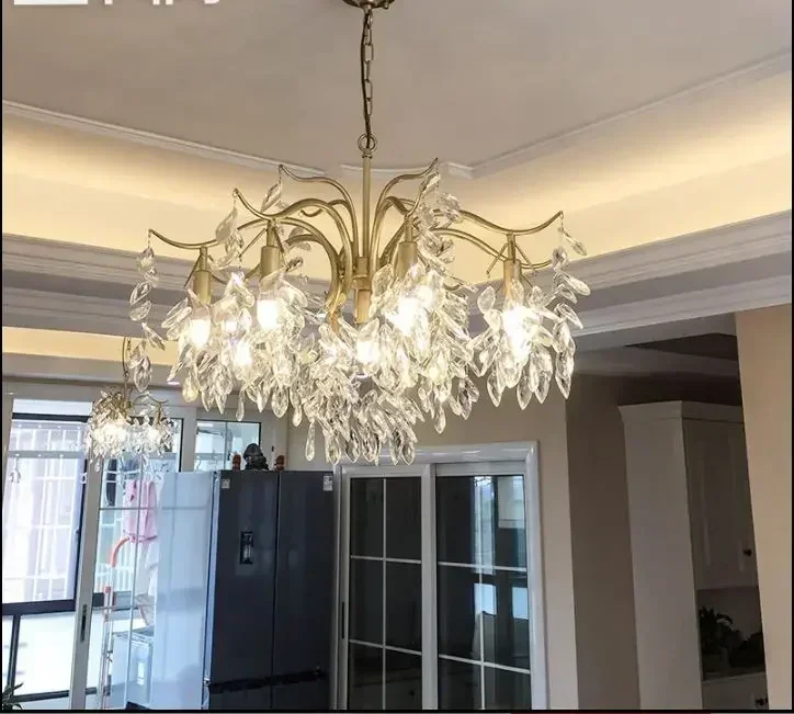 American chandelier living room dining room creative art lighting country simple light luxury bedroom