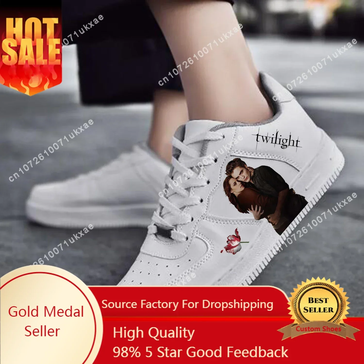 The Twilight Saga Movie AF Basketball Mens Womens Sports Running High Quality Flats Force Sneakers Lace Up Mesh Customized Shoe