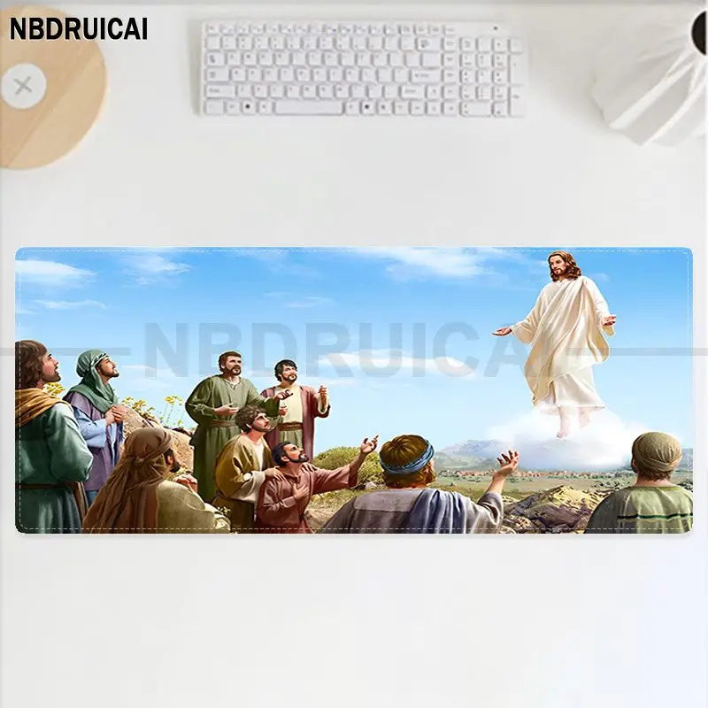 NBDRUICAI-alfombrilla de ratón de goma para Gamer, tamaño pequeño para teclado de juego, cristiano Jesús, recién llegados, venta al por menor