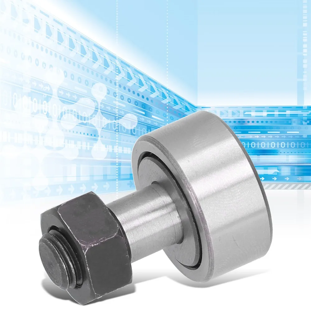 M12x1.5mm Draad CF12-1 Cam Follower 32mm Roller Diameter 14mm Roller Breedte Naaldlager Lager Staal