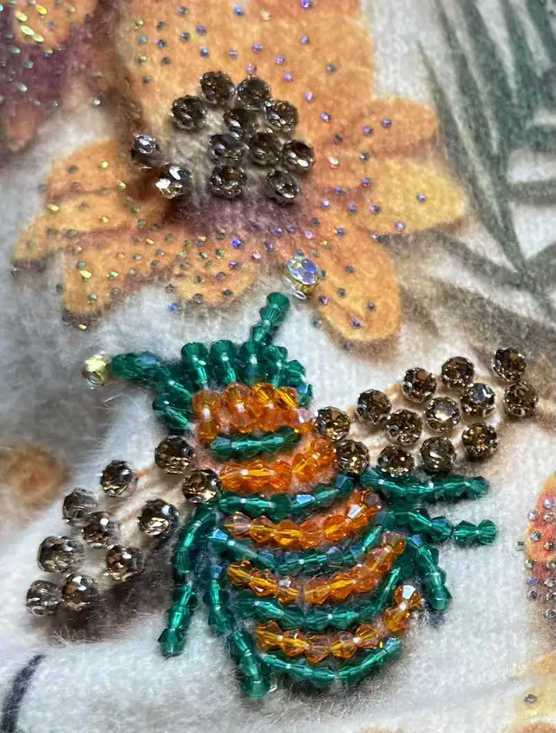 Suéter de punto con piedras de cristal brillantes para mujer, suéteres de otoño/invierno, Jersey de punto nuevo, prendas de vestir, suéter, ropa femenina