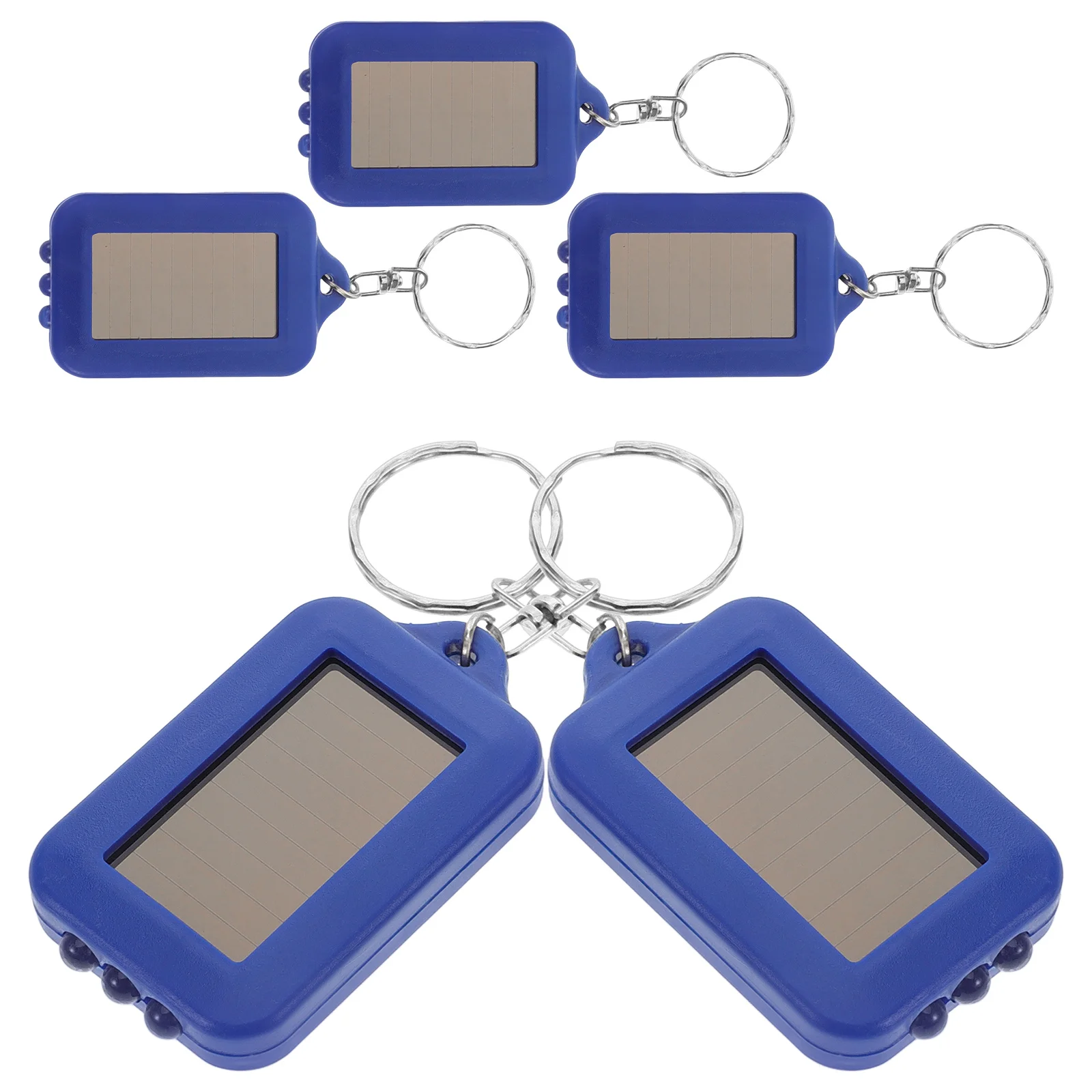 

5pcs Solar Flashlight Compact Portable Mini LED Keychain Emergency Light for Camping Hiking Outdoor Reliable Illumination