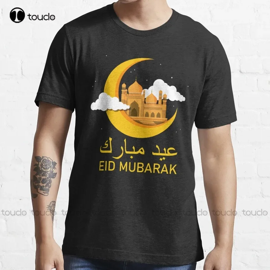 Eid Alfitr Mubarak Kareem - Eid Mubarak Arabic T-Shirt Custom Tshirt Fashion Creative Leisure Funny Harajuku T-Shirt Custom Gift