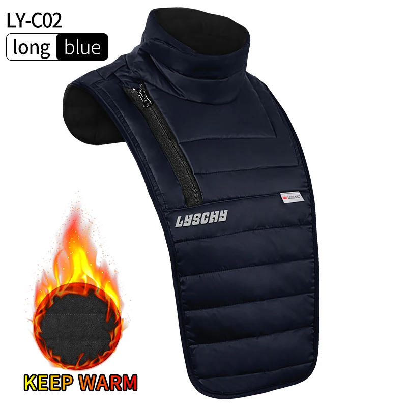 Lyschy Winter Warm Motorcycle Scarf Cold-proof Collar Thermal Fleece Bib Hiking Cycling Running Snowboard Women Men Neck