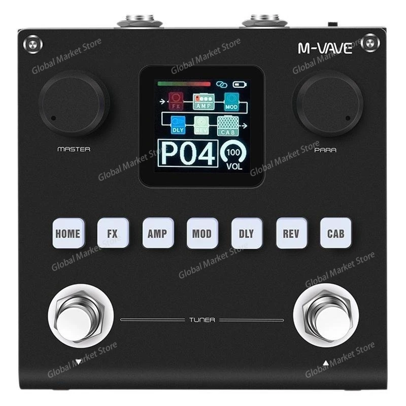 

M-VAVE For BLACK BOX Electric Guitar Comprehensive Effect Unit Guitar Bass Amplifier Simulation Effect Unit