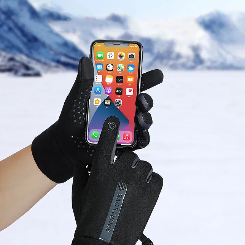 2026 Unisex Winter Non-Slip Touchscreen Warm Gloves Women And Men Running Skiing Cycing Cold Resistance Sports Warm Gloves