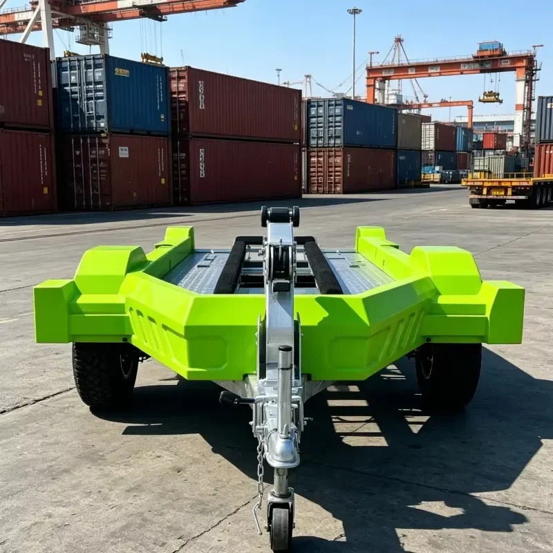 Custom Color Single Axle Galvanized Jet Ski Trailer with Winch for Small Boat and Watercraft Transport