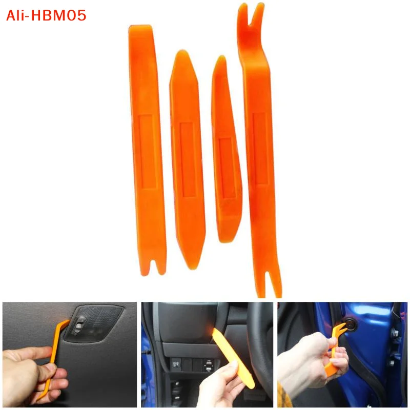 (HB05)4pcs Car Door Clip Car Disassembly Tools Set DVD Stereo Refit Kits Interior Plastic Trim Panel Dashboard Removal Tool view 2