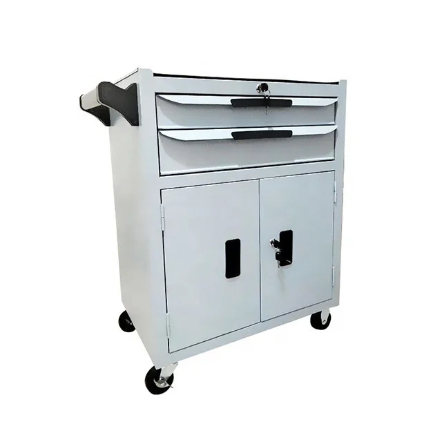 Movable Auto Repair Trolley Thick Repair Trolley Tool Cabinet With Door Multi-Function Tool Trolley