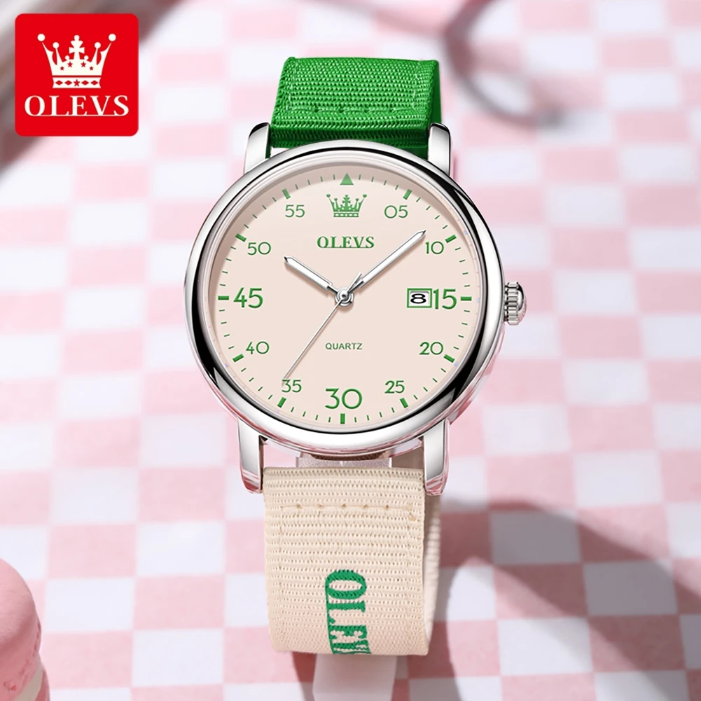 

OLEVS 2997 Original Quartz Movement Student Fashion Watch Calendar Digital Dial Night Light Function 30m Waterproof Watch