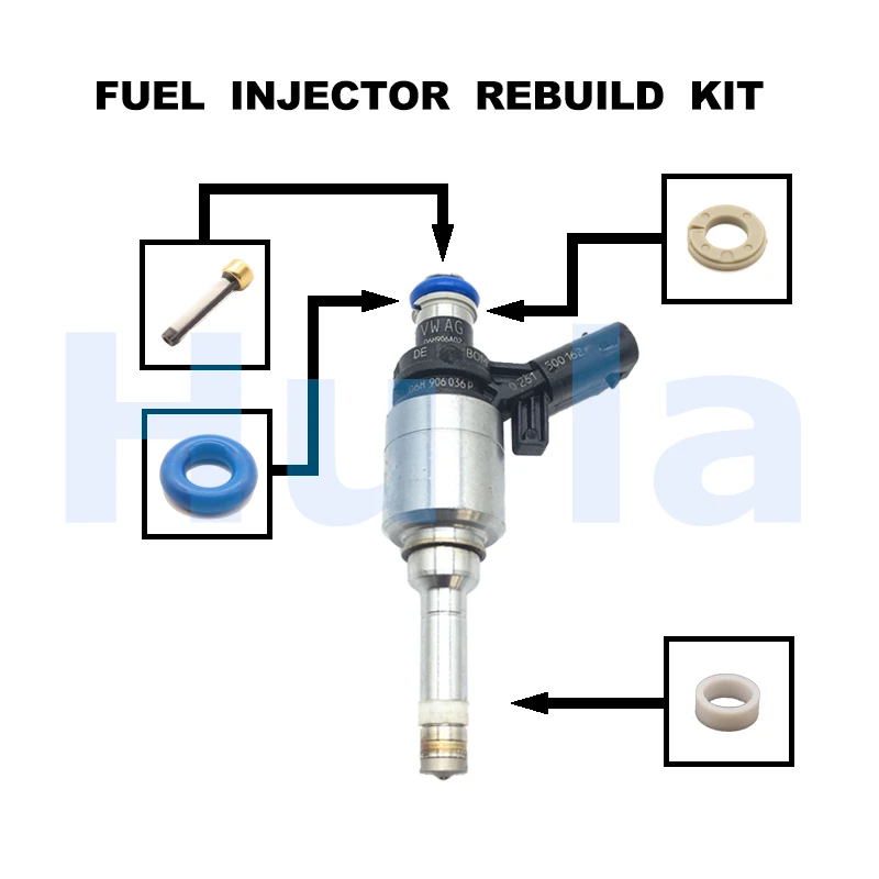 Fuel injector O-Ring Kit Seals Filters for Audi A3 A4 A5 A6 Q3 Q5 TT VW Beetle EOS JettaTiguan 2.0L 06h906036p