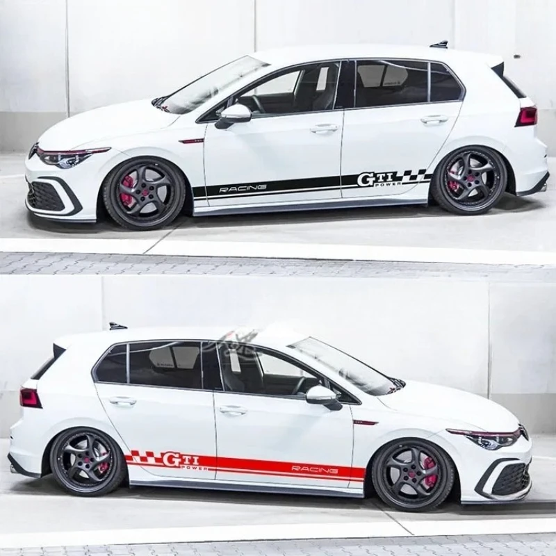 

Car Vinyl Sticker FOR Volkswagen Golf 8 Golf7 Body Waist Line exterior modification customized sports Decals