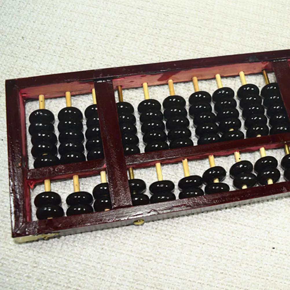 

13-Column Wooden Abacus For Kids Adults Students Learning Tool Vintage Arithmetic Counting Board Educational Math Beads