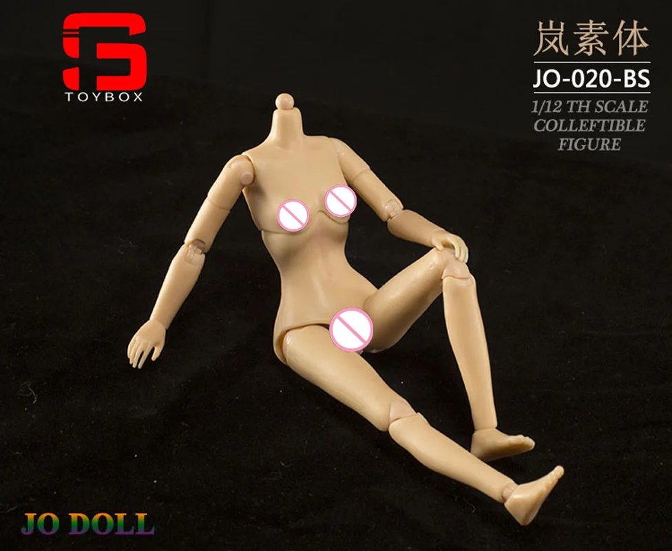 JO-020 JO-021 Figura de acción femenina de 6 pulgadas, escala 1/12, Flexible, semiencapsu, cuerpo articulado, bronceado/piel de pálido, pecho medio grande