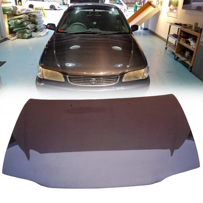 

Для Toyota Corolla AE110 (факсированный) капот типа OE — идеально подходит для подтяжки AE110, заводской оригинальный дизайн