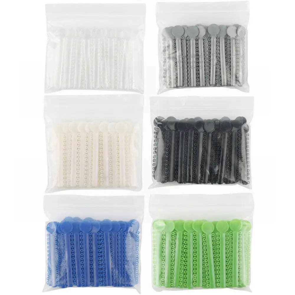 40pcs Dental Orthodontic Ligature Ties Elastic Rubber Bands Tools Elasticity For Teeth Adult Orthodontic Braces Set