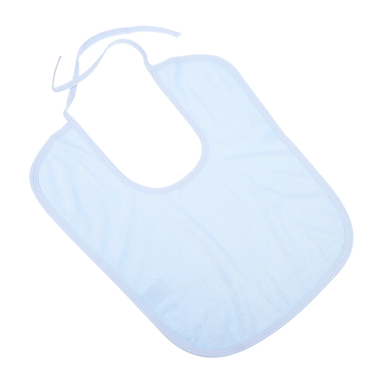 Old People's Mouth Towel Sky-blue Bib Portable Adult Pinny The Elderly Eating Aldult Adjustable Burp Cloth Bamboo Fiber Meal