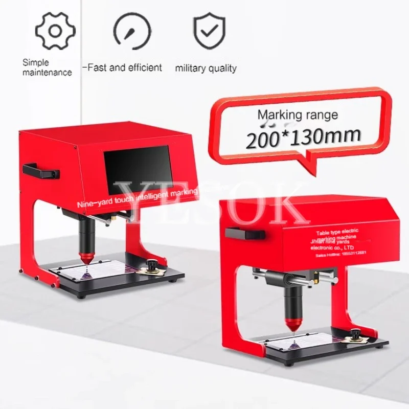 Metal Signage Nameplate Marking Machine Electric Pneumatic Lettering Machine Metal Parts Engraving Machine