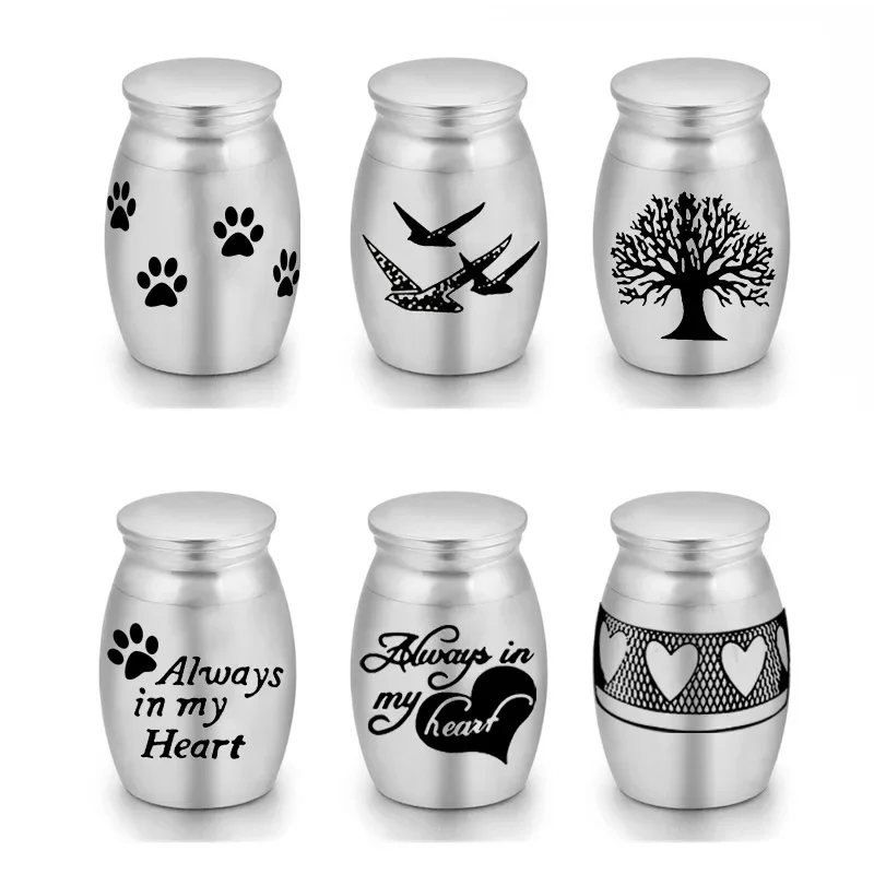 Pet Urn Metal Commemorative Jar Cat And Dog Funeral Supplies Sealed Stainless Steel Urn