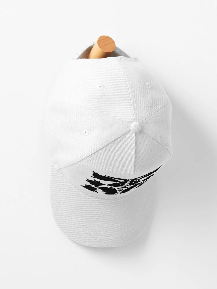 Abstract mirror black and white Cap  Spring Summer Cotton Unisex Baseball Snapback Hat