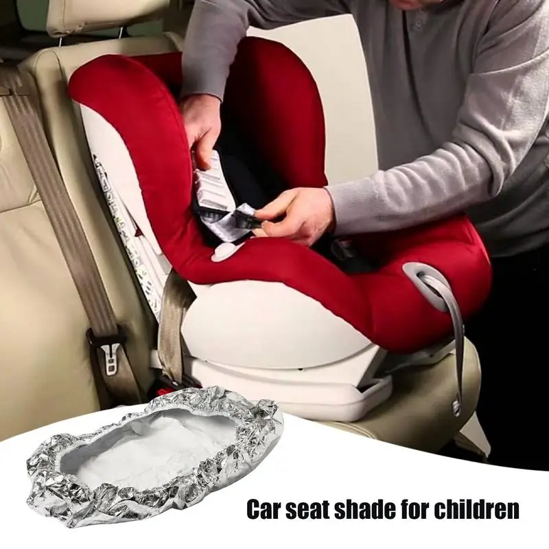 Baby Car Seat Sun Shade Cover Baby Car Seats Heat Protector Elastic Reflective Baby Seat Covers Portable Cooling Car Seat Heat