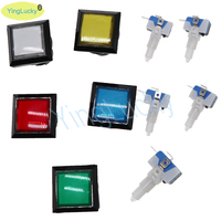 YingLucky Colorful Arcade Button Sanwa Push Button Arcade Button LED Light Switch Colorful Big Round Arcade Video Game Accessori