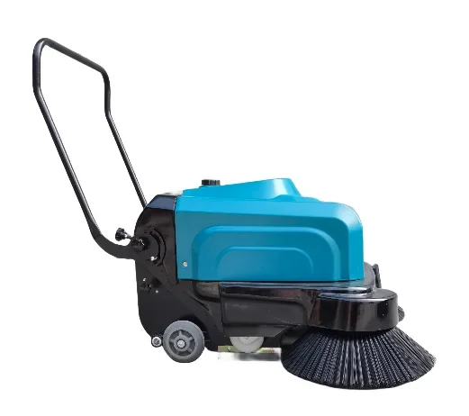 Коммерческая промышленная электрическая вакуумная подметальная машина с ручной очисткой, синяя, 1050 мм