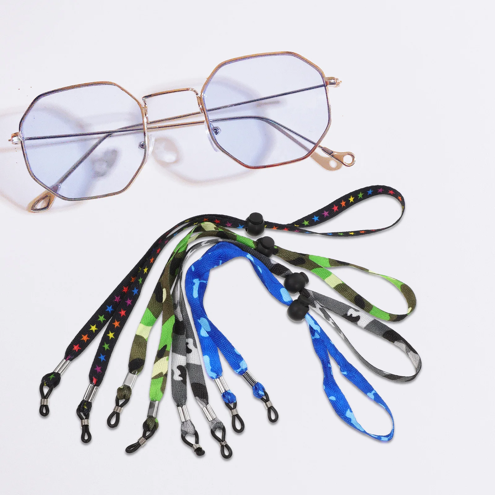 4 個の眼鏡ストラップ滑り止めフックストラップサングラスストラップホルダー紛失防止コードスポーツ用