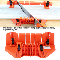 Mitre Box Plastic Mitre Box Pruning Saw Wood Cutting Hand Saw Hardware Tool 14inch with Clamp Wood Saw Mitre Box Saw Mitre Box