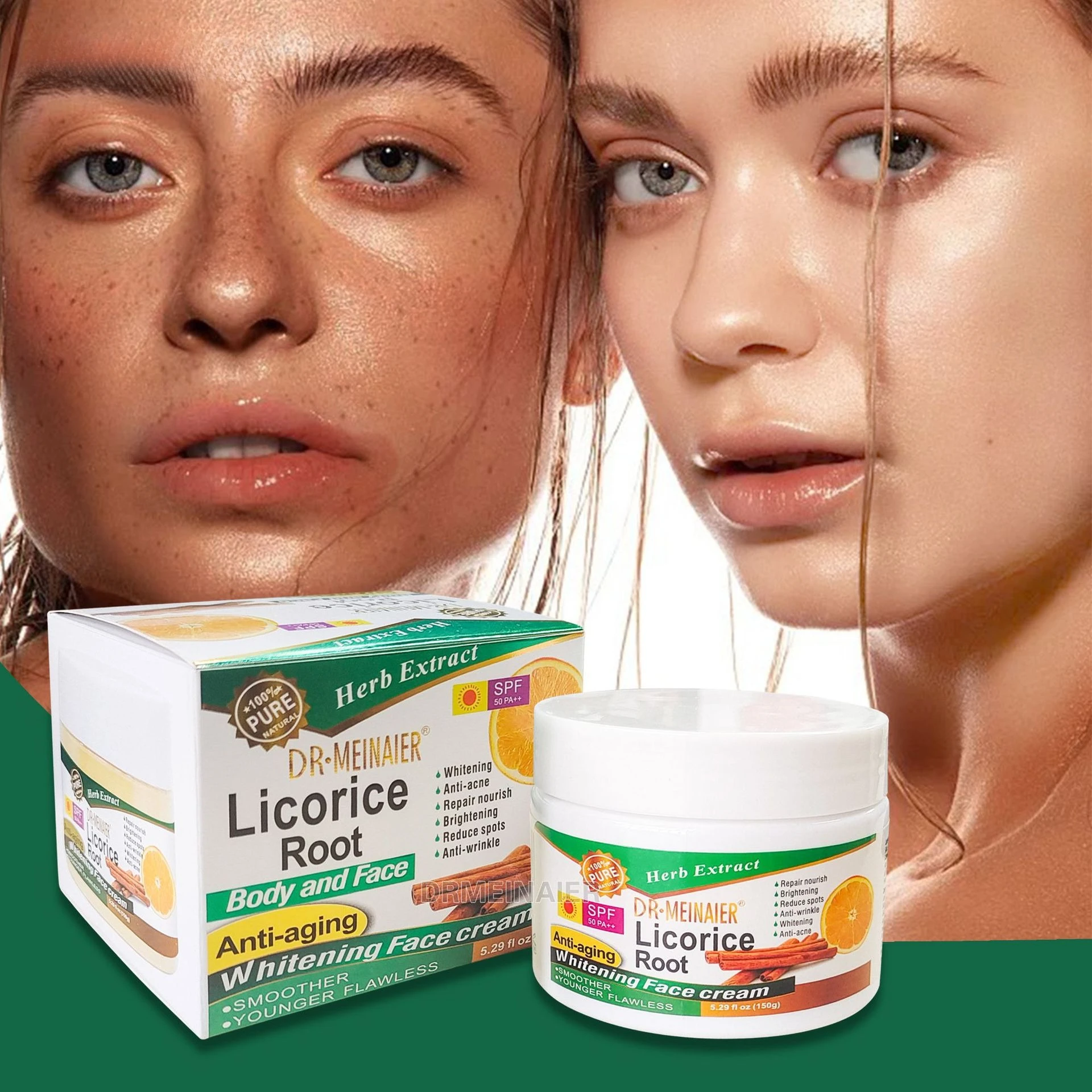 

Licorice Moisturizing Repair Cream Double Moisturizing Brightening Skin Tone Anti-aging Fading Fine Lines Moisturizing Skin Care