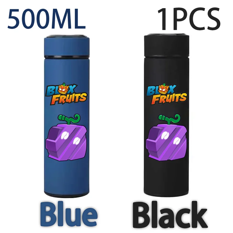 550 مللي Blox الفواكه معركة لعبة أسود أزرق ماتي كوب زجاجة فواكه شيطان Blox الفواكه كوب ماء الأطفال والكبار شرب كوب ماء