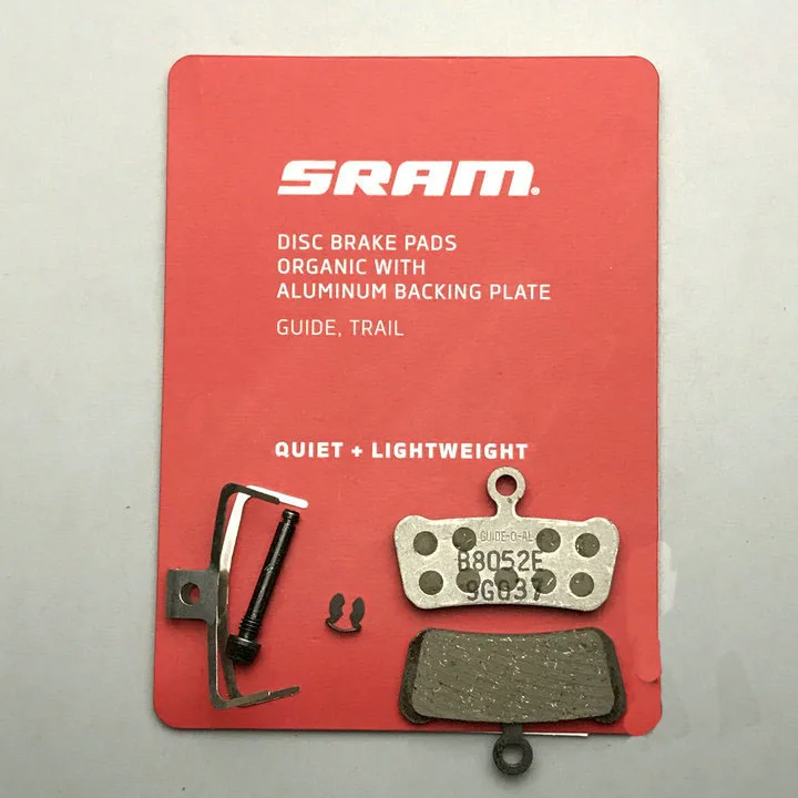 SRAM disc brake pads organic with steel backing plate   GUIDE TRAIL MTB & Road bicycle acesssories cycling