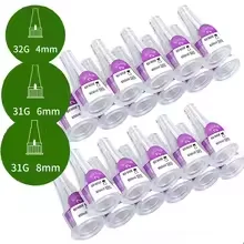 100pcs 32G 4mm 6mm 8mm Medical Insulin Pen Tip for Lilly Insulin Injection Pen disposable Injection needle embroidered pen tip