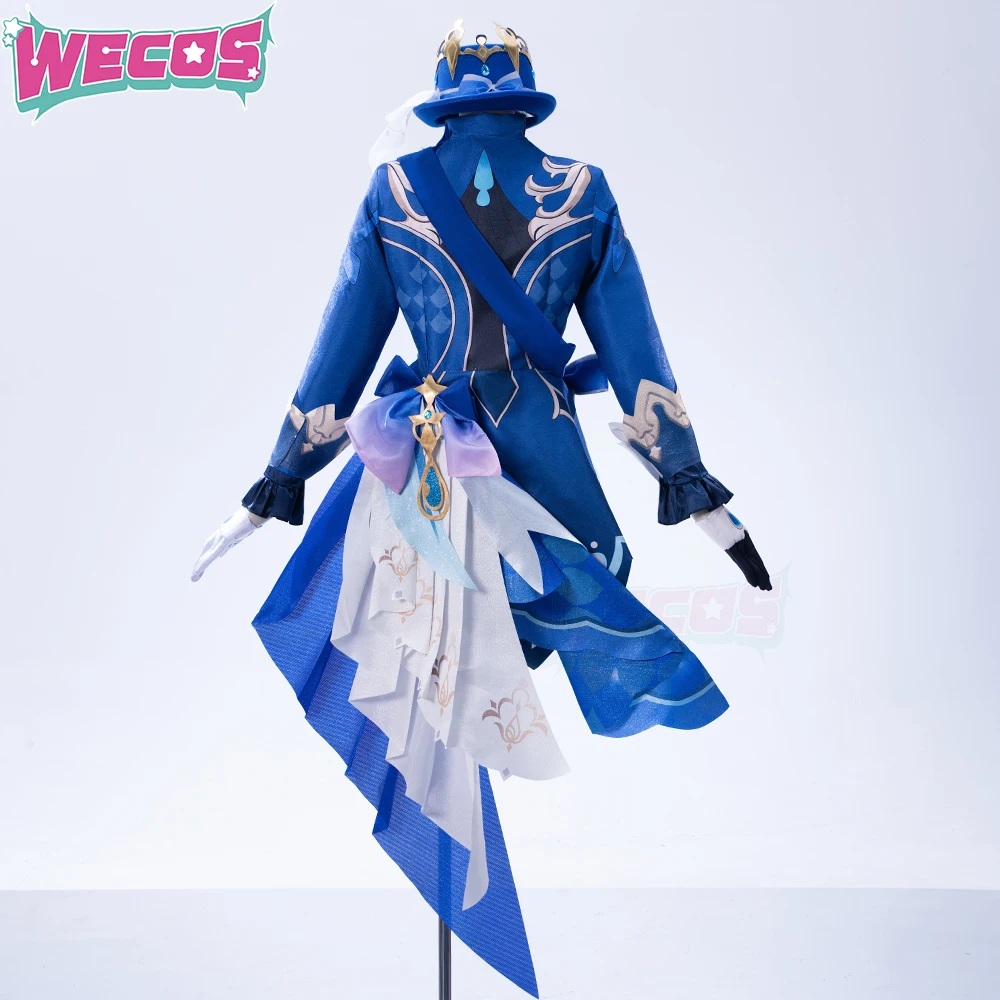 Furina Cosplay Costume Genshin Impact Cosplay Wecos Women Cute Blue Uniform Suit Furina Focalors Costume With Hat view 2