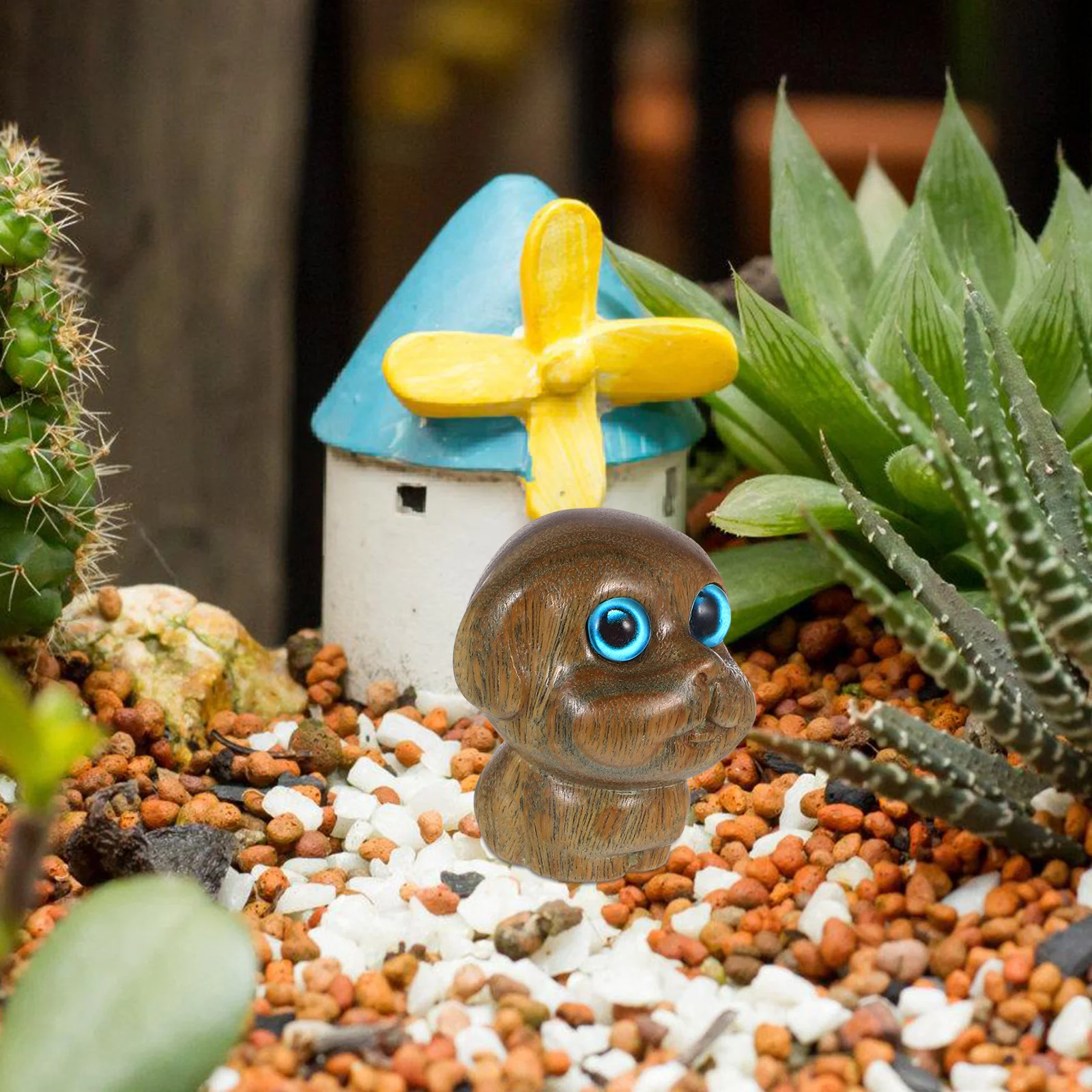 

Green Sandalwood Puppy Solid Wood Carved Dog Ornament For Home Decor Rustic Farmhouse Style Small Animal Craft Decoration