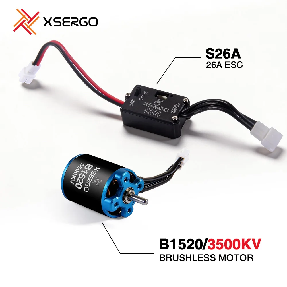 XSERGO 26A 1520 Bürstenloser ESC Power Kit Set für MINI RC Auto 1/18 1/24 1/27 1/28 DIY Montage-Upgrade – Detail 1