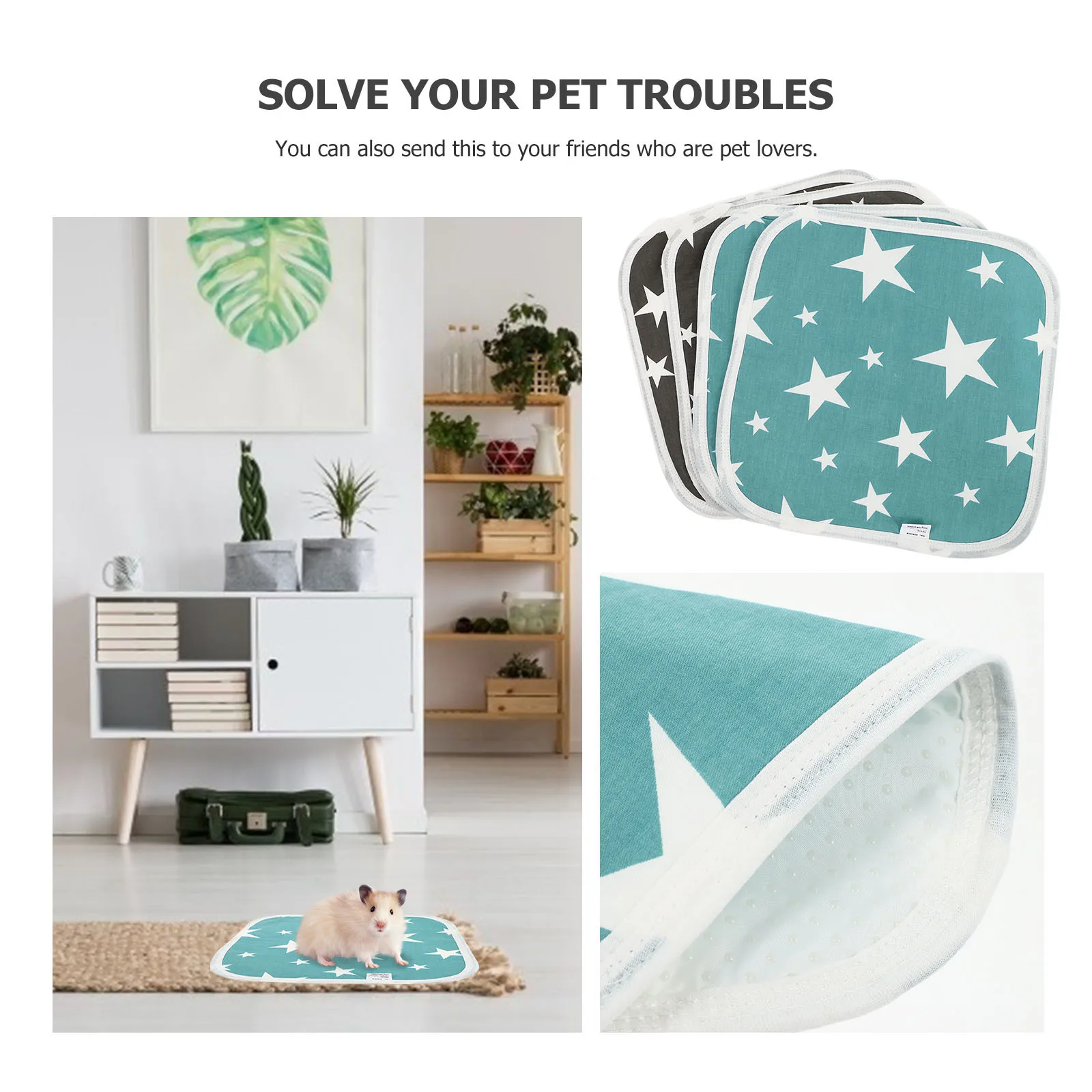 

4pcs Pet Pee Pads 30X36Inch Waterproof Absorbent Quick-Dry Antibacterial For Dogs Cats Training Pad Dog Cat Diaper Wee Pads Pet