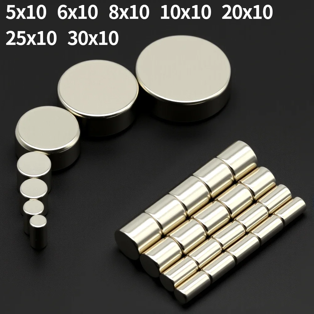 

Round Super Strong Magnet Powerful Neodymium Magnets N35 NdfeB Permanent Magnetic imanes Refrigerator Magnet 10x10 20x10 30x10mm