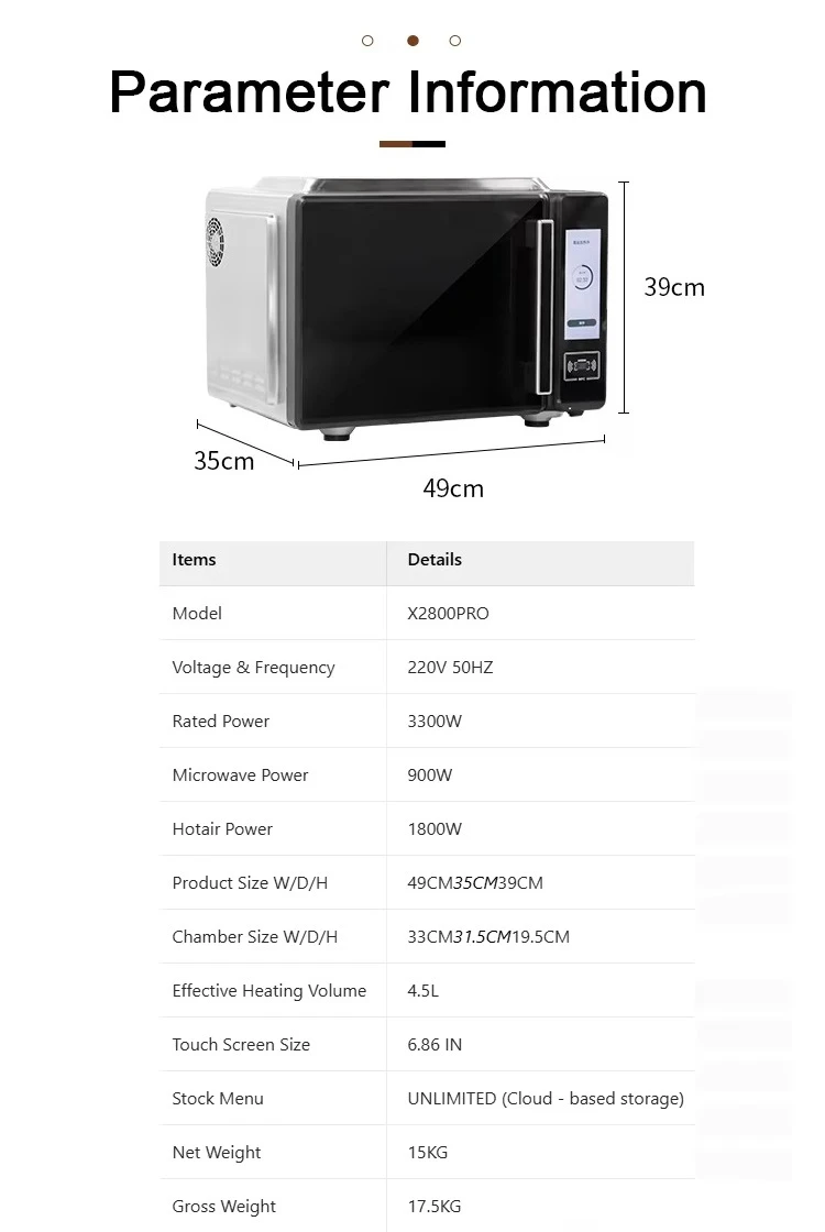 Wholesale 4.5L Commercial Microwave Oven for Hotels & Restaurants Fast Heating Electric Power Source for Households